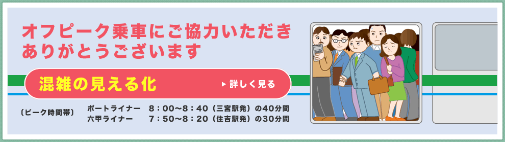オフピーク乗車にご協力いただきありがとうございます