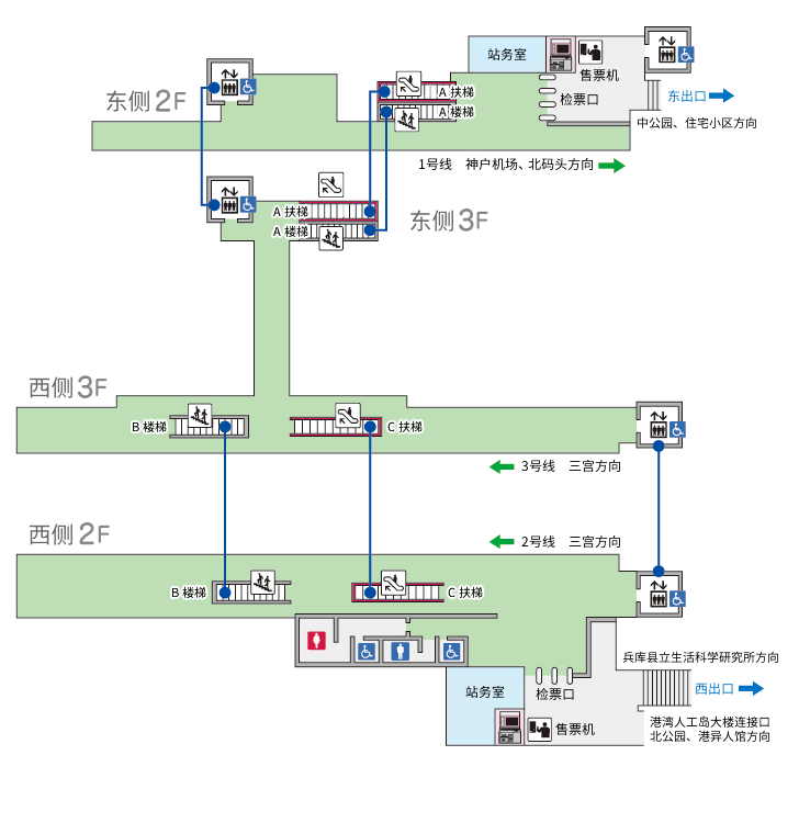 中公园站 [P04] 车站地图及设备