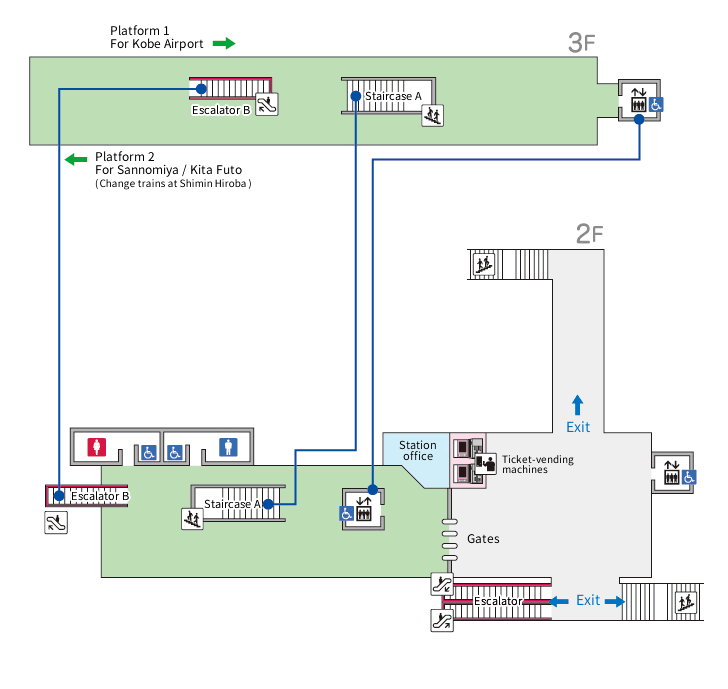Keisan Kagaku Center Station [P08] Floor Plan / Facilities
