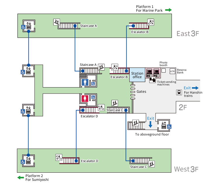 Uozaki Station [R02] Floor Plan / Facilities