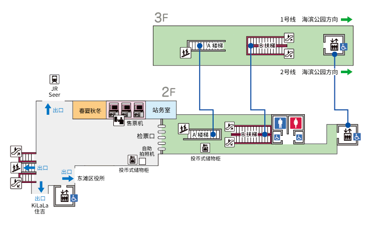 车站地图及设备